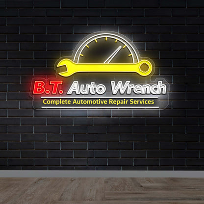 B.T. Auto Wrench - Premium Neon Artwork