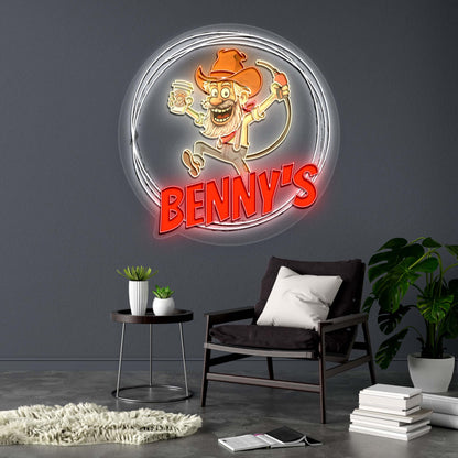 BENNY'S - Premium Neon Artwork