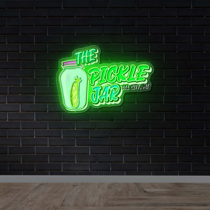 The Pickle Jar - Premium Neon Artwork