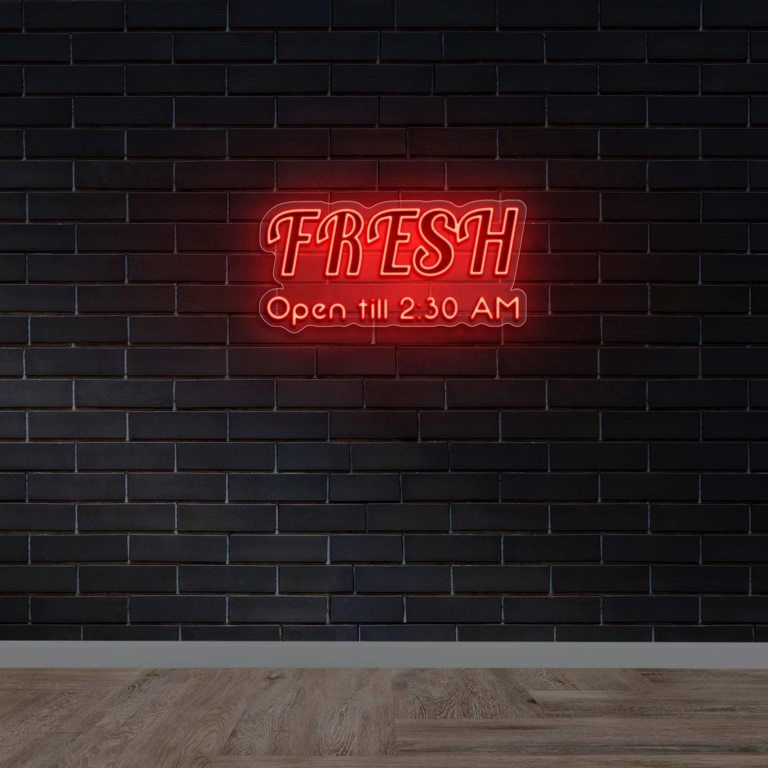 FRESH OPEN TILL 2:30 AM - Premium Neon Artwork