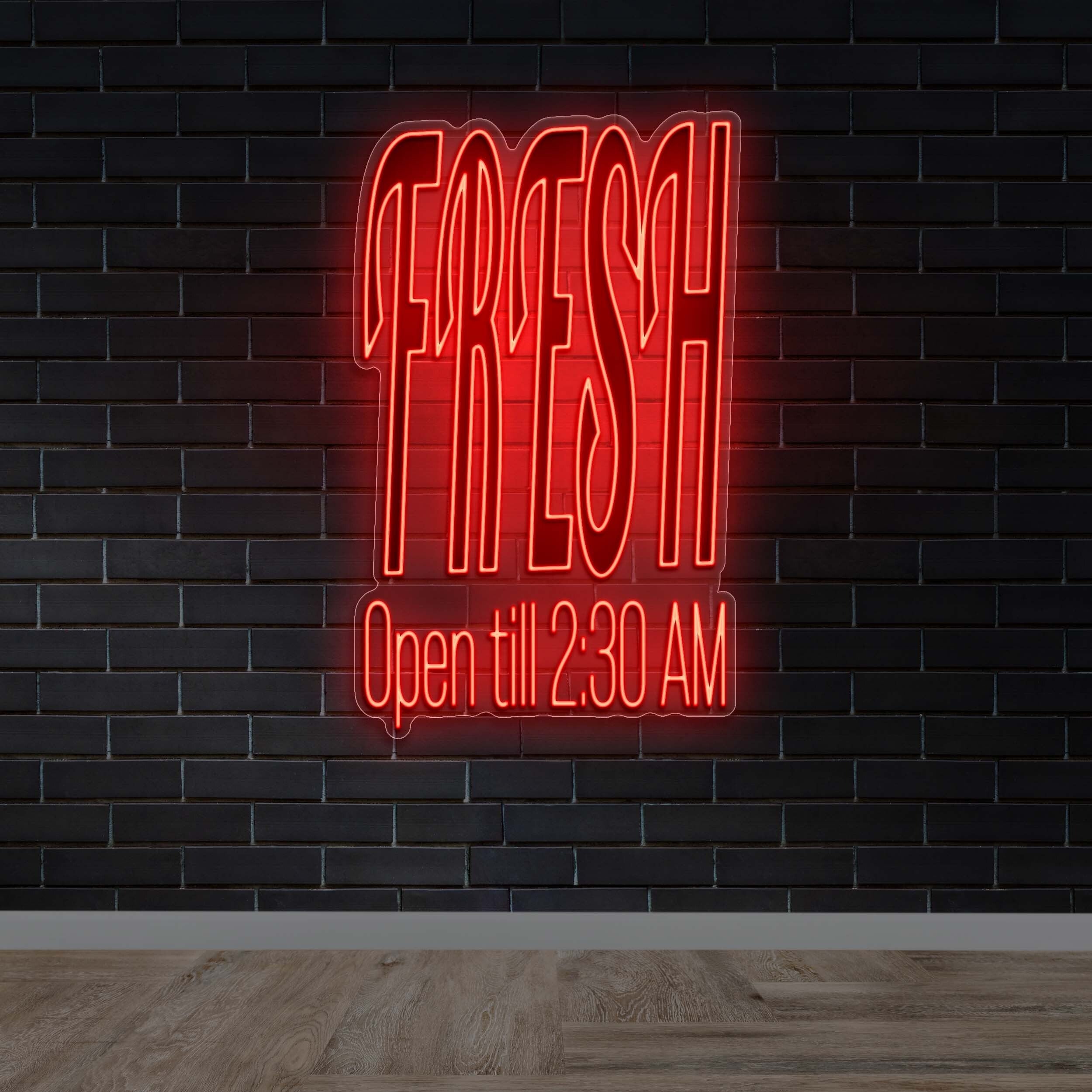 FRESH OPEN TILL 2:30 AM - Premium Neon Artwork