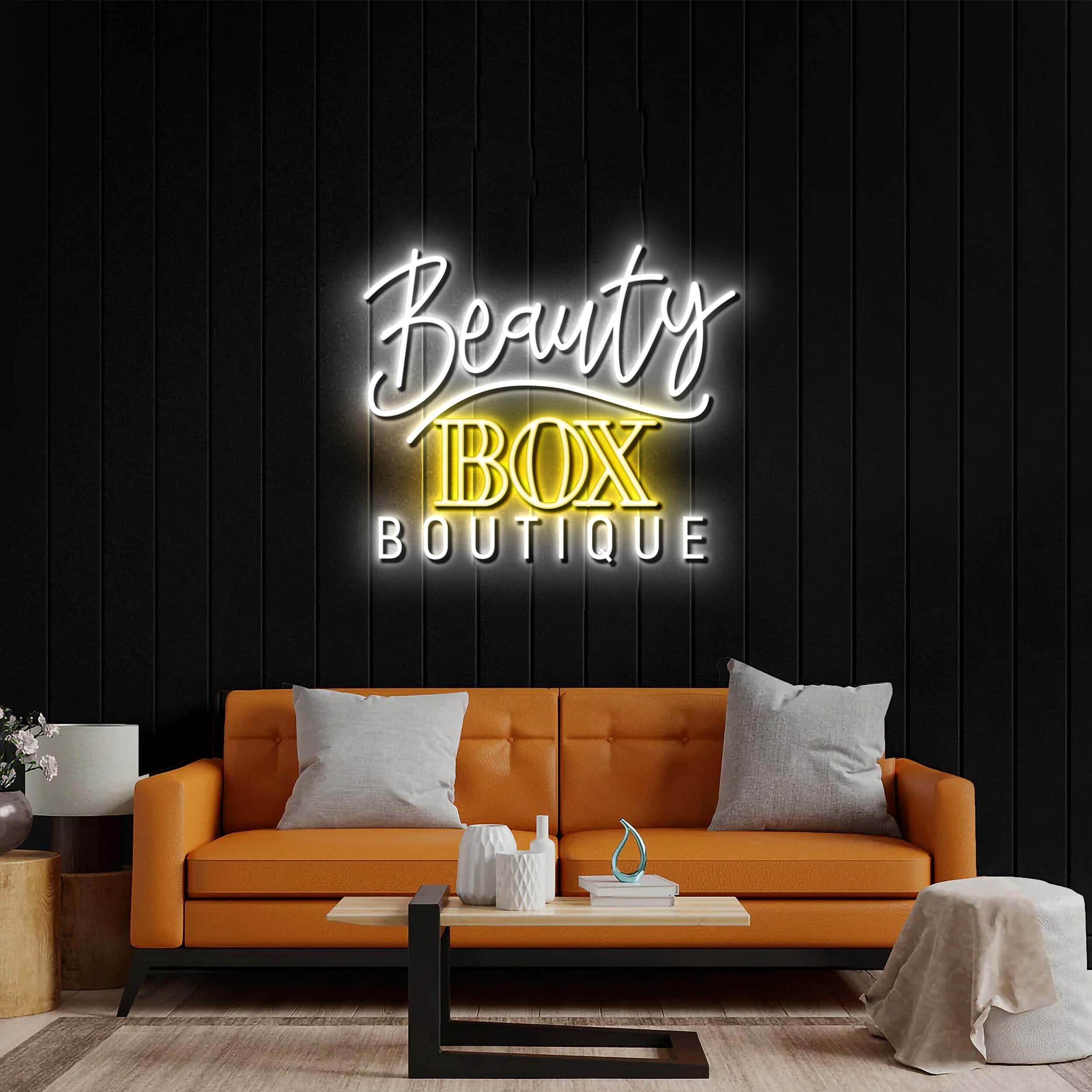 Beauty Box Boutique - Premium Neon Artwork