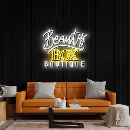 Beauty Box Boutique - Premium Neon Artwork