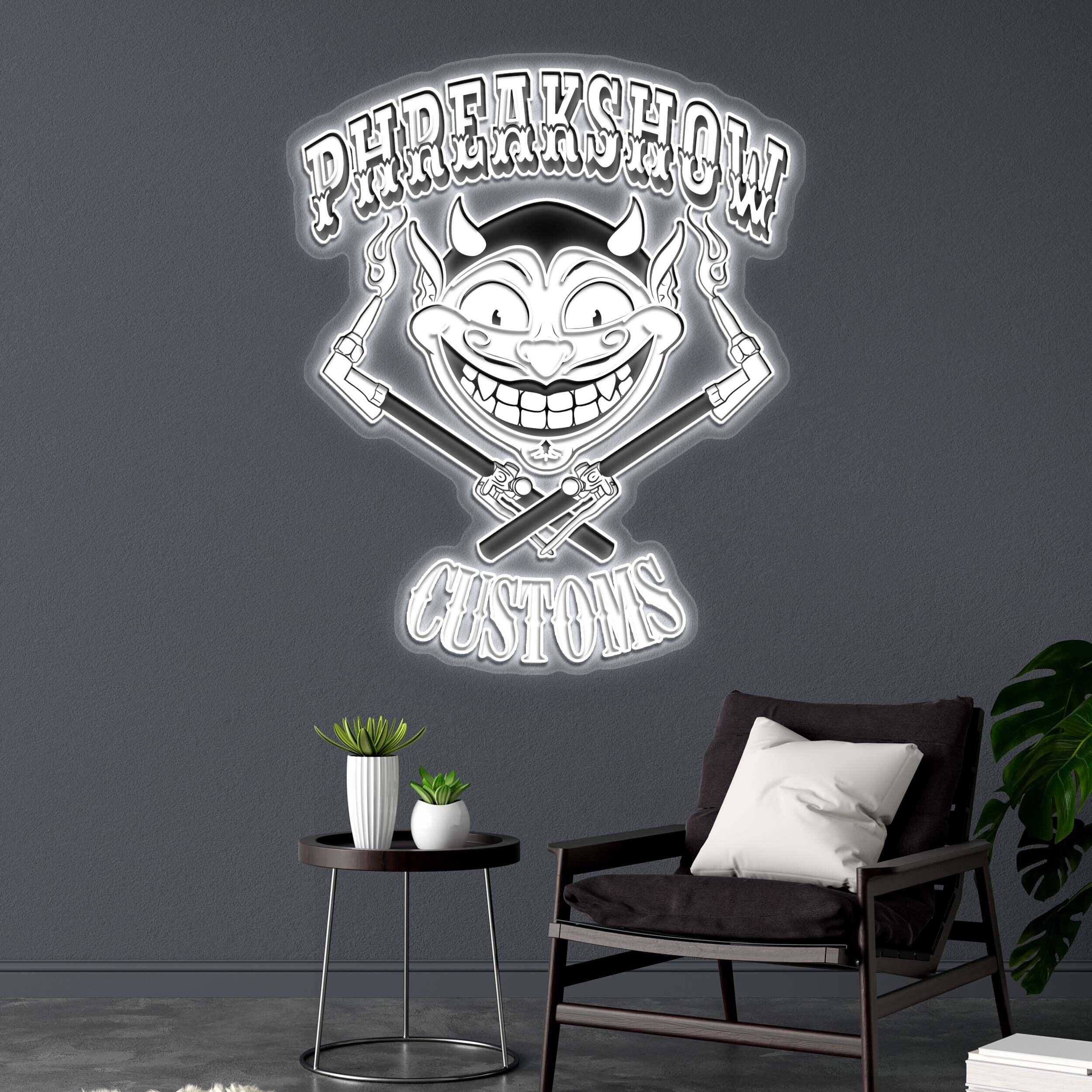 PHREAKSHOW CUSTOMS - Premium Neon Artwork