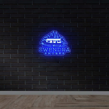 Swendra Shores - Premium Neon Artwork