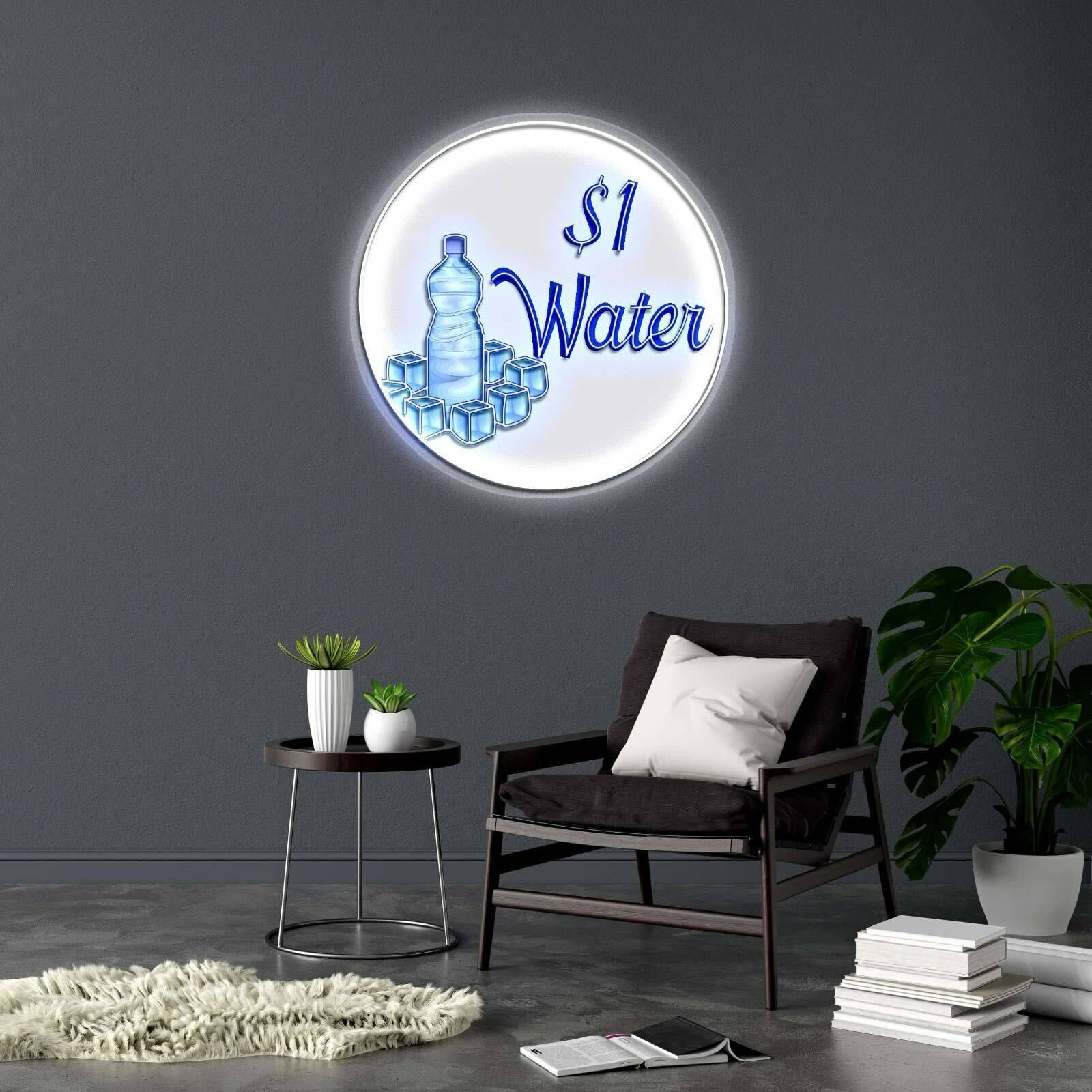 $1 Water | 2nd Version - Premium Neon Artwork