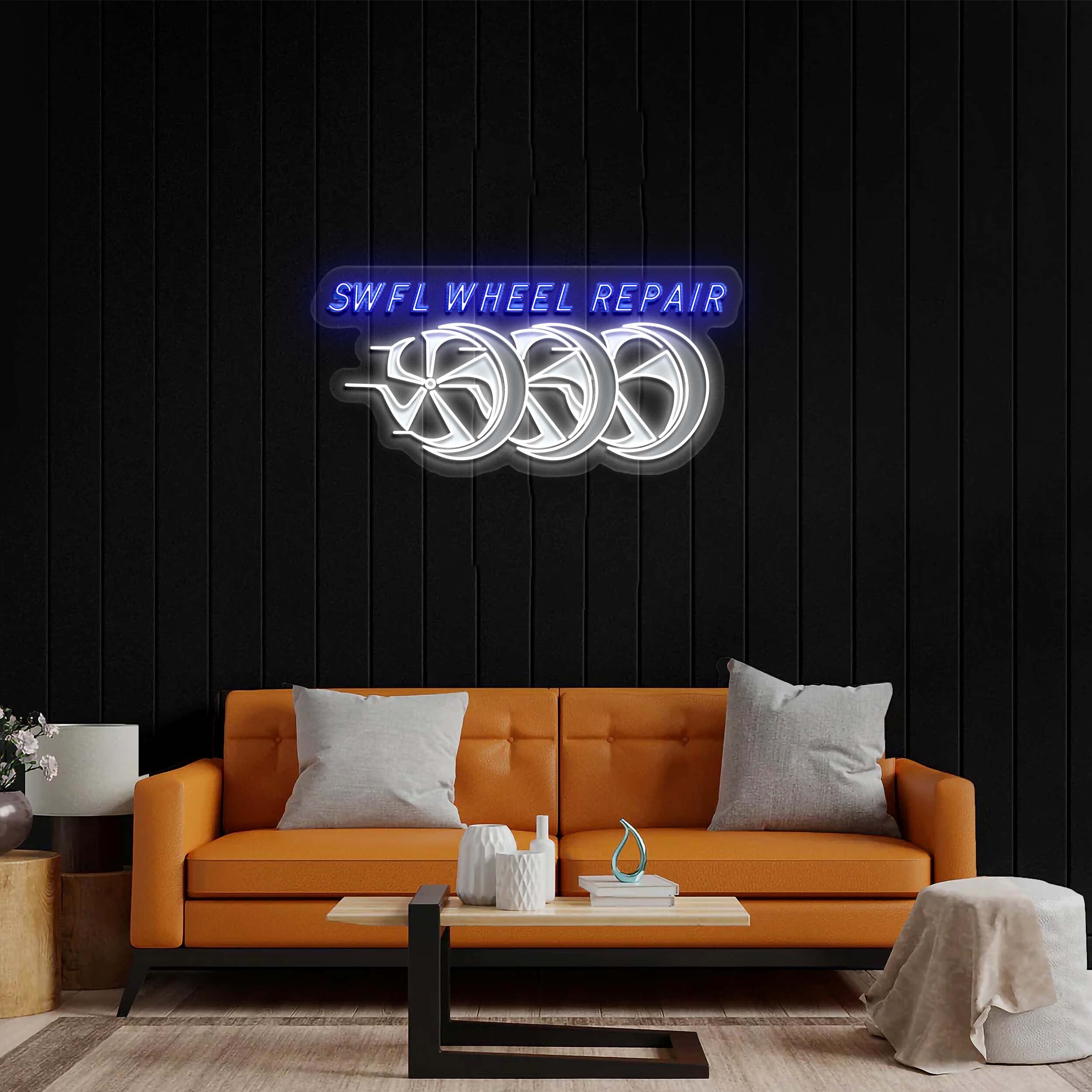 SWFL WHEEL REPAIR - Premium Neon Artwork