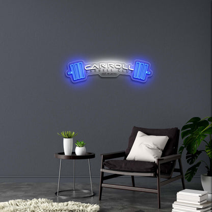Carroll Barbell Club - Premium Neon Artwork