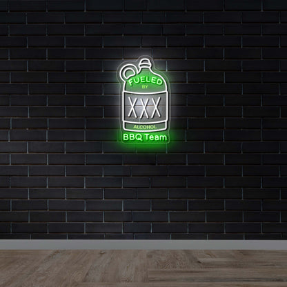 Fueled by XXX BBQ Team – Premium Neon Artwork
