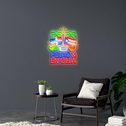 PELAO & EN OLLA - Premium Neon Artwork