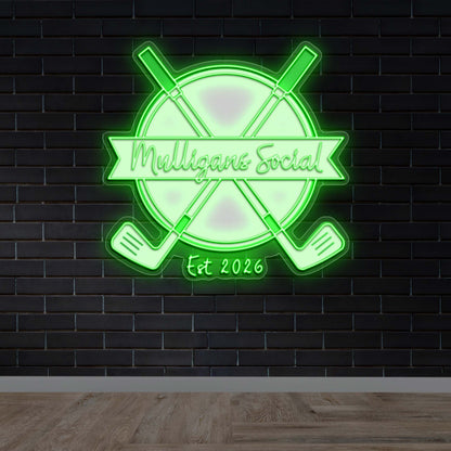 Mulligans Social - Premium Neon Artwork
