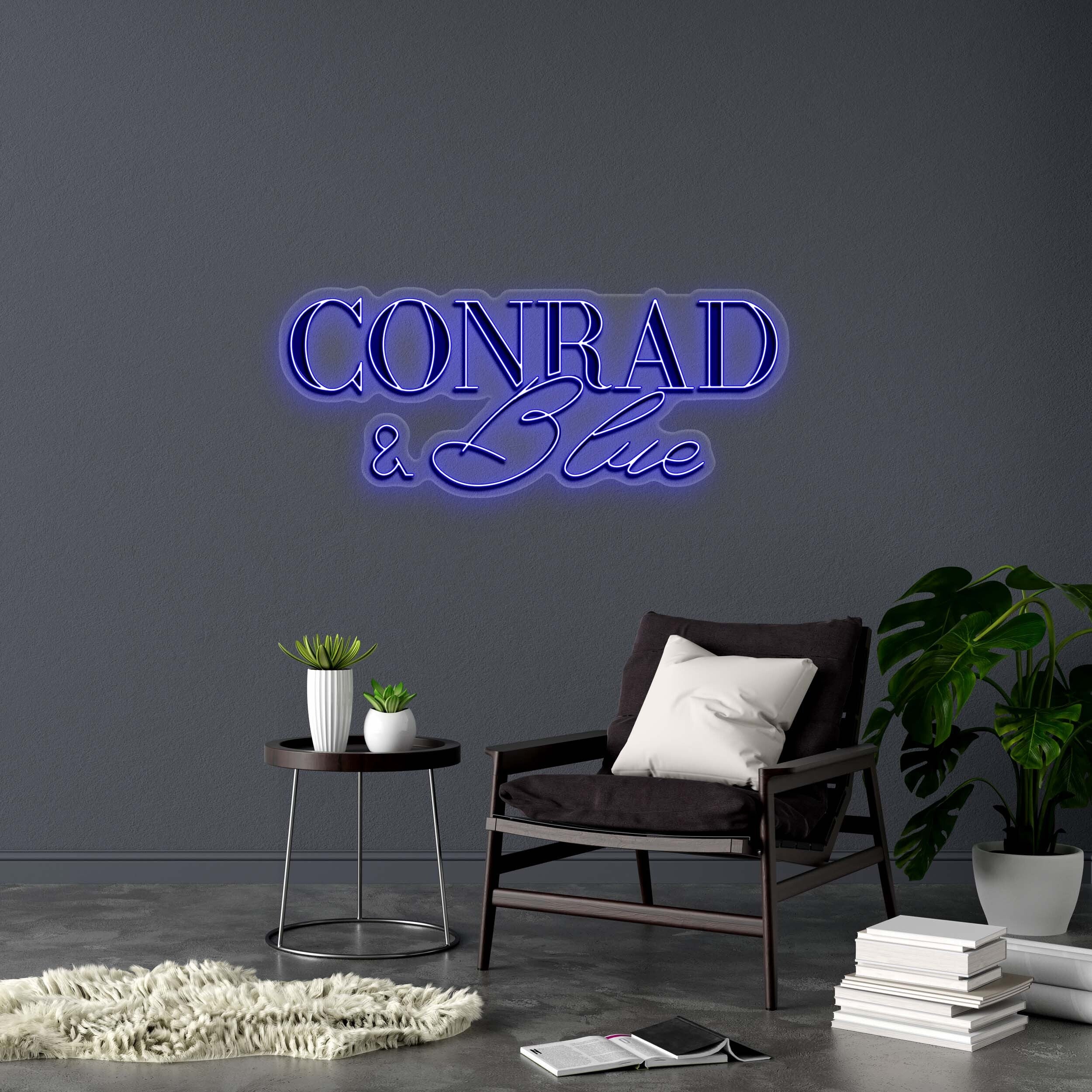 CONRAD & Blue - Premium Neon Artwork