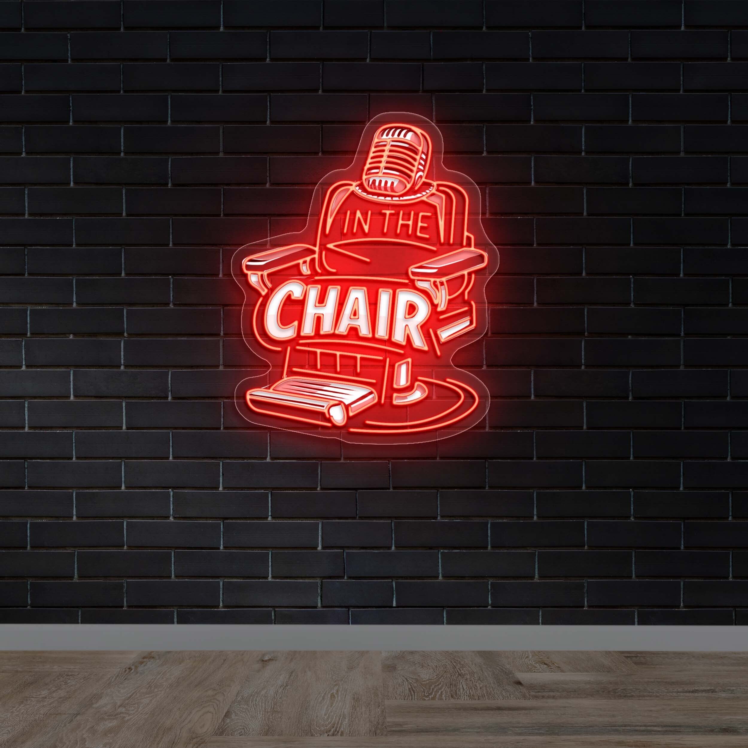 IN THE CHAIR - Premium Neon Artwork