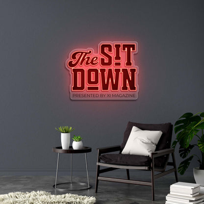 The Sit Down – Premium Neon Artwork