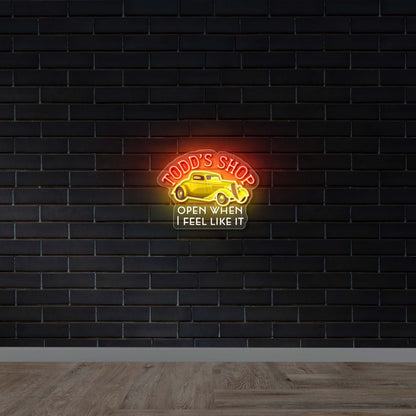 TODD'S SHOP - Premium Neon Artwork