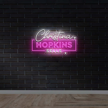 Christina Hopkins Sells - Premium Neon Artwork