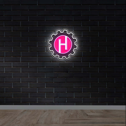 H - Premium Neon Artwork