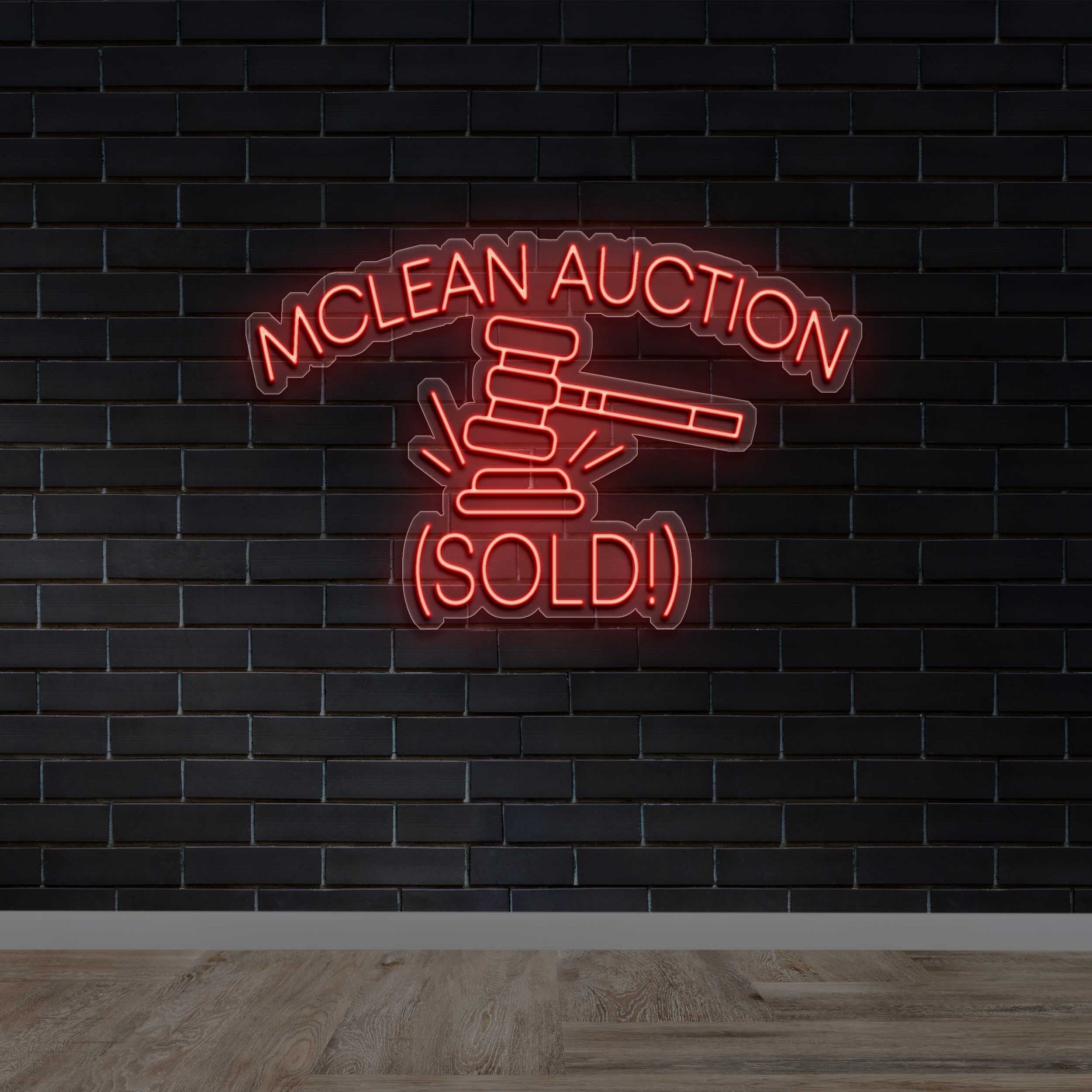 McLean Auction - Premium Neon Artwork