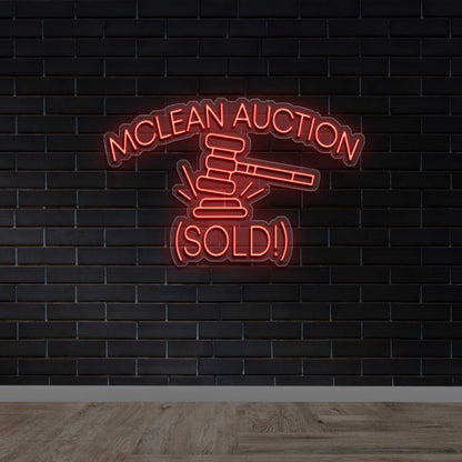 McLean Auction - Premium Neon Artwork