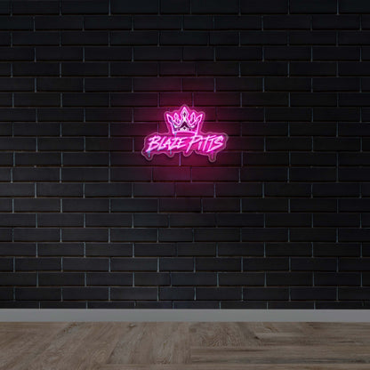 Blaze Fitts - Premium Neon Artwork