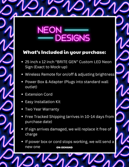 BRITE GEN - Premium Neon Artwork