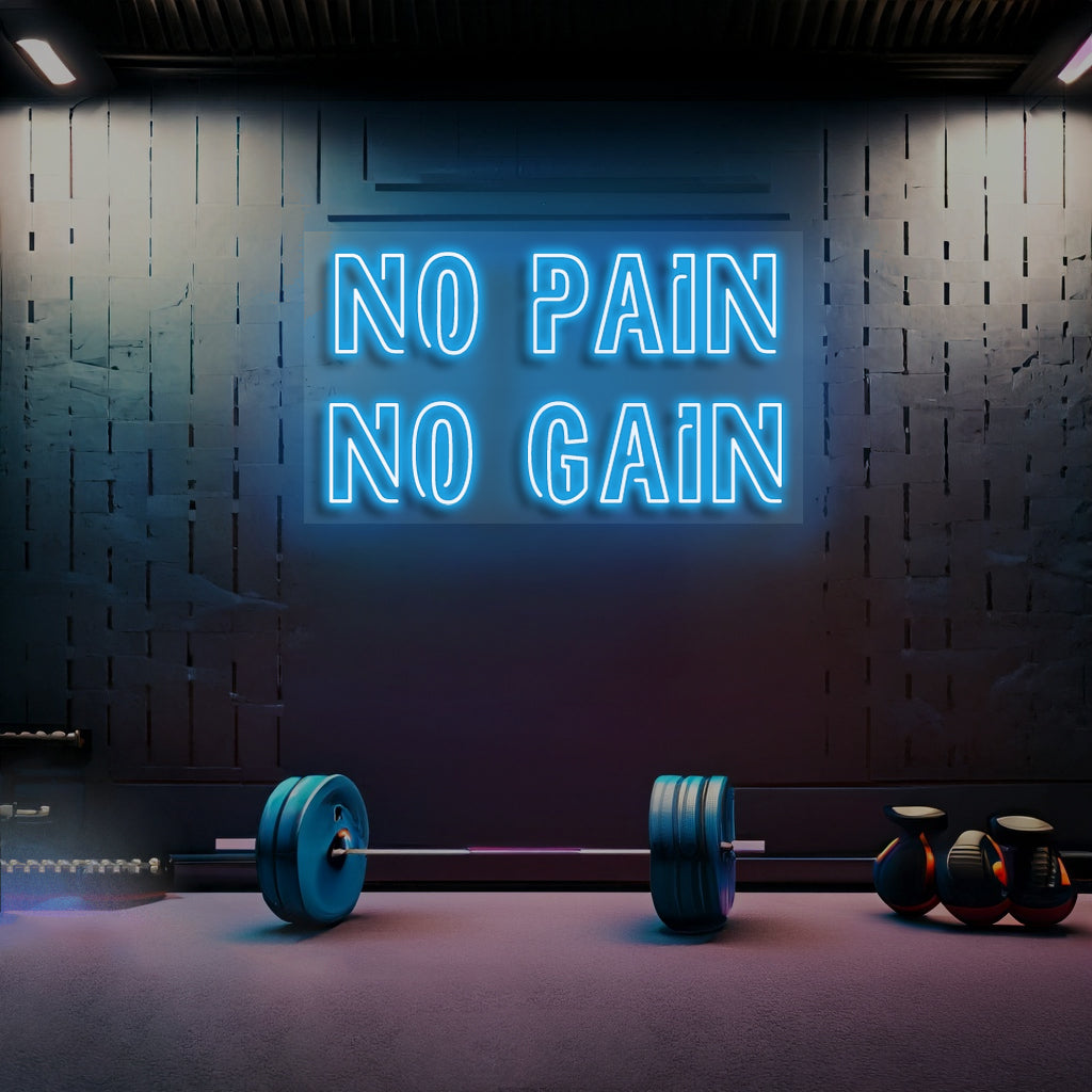 No Pain No Gain - Premium Neon Artwork