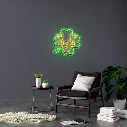 V CLUB - Premium Neon Artwork