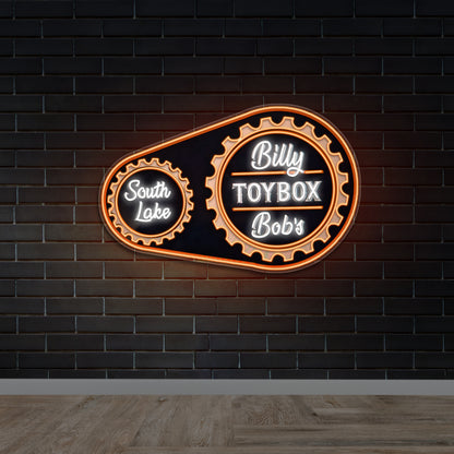 Billy Toybox Bob's - Premium Neon Artwork