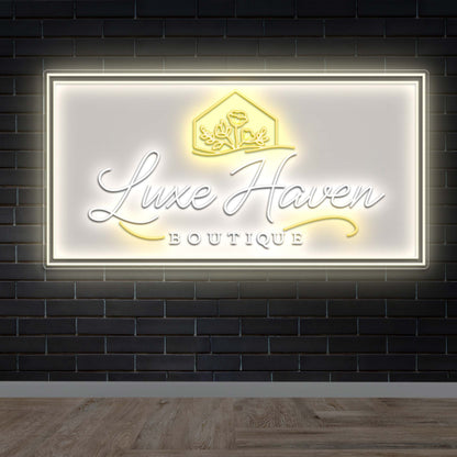 Luxe Haven Boutique - Premium Neon Artwork
