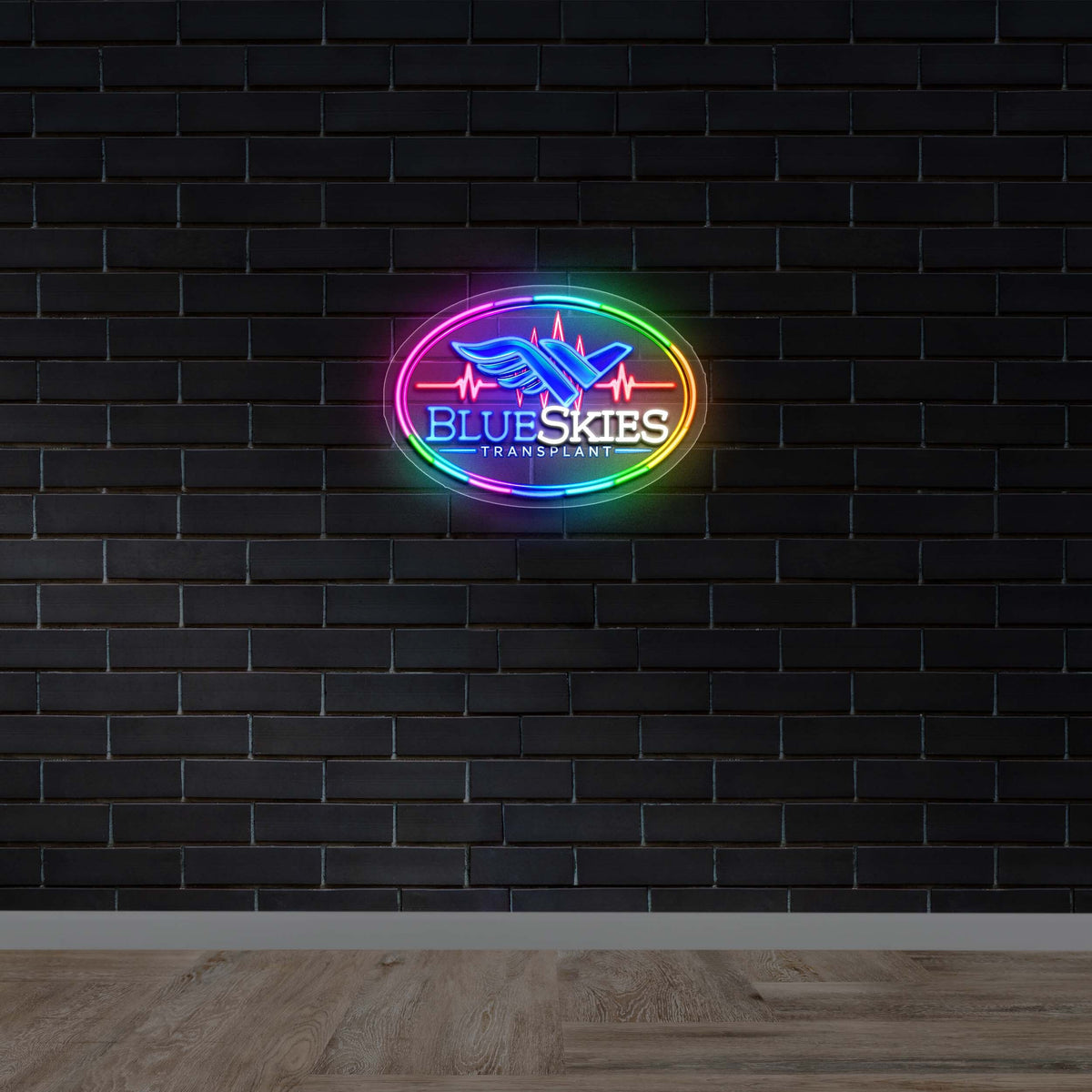 Blue Skies - Premium Neon Artwork