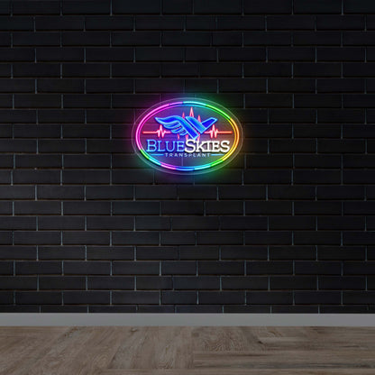 Blue Skies - Premium Neon Artwork