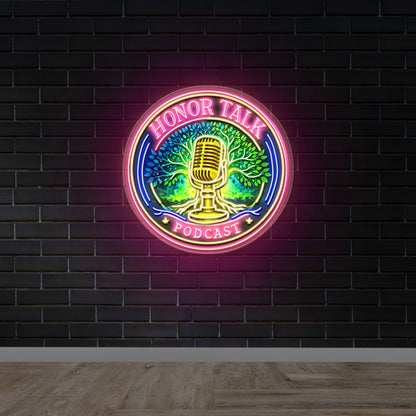 Honor Talk Podcast - Premium Neon Artwork