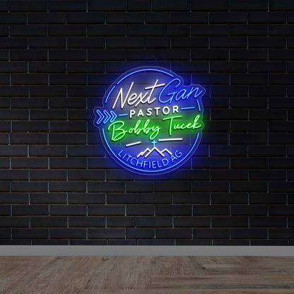 NextGen Pastor Bobby Tucek - Premium Neon Artwork