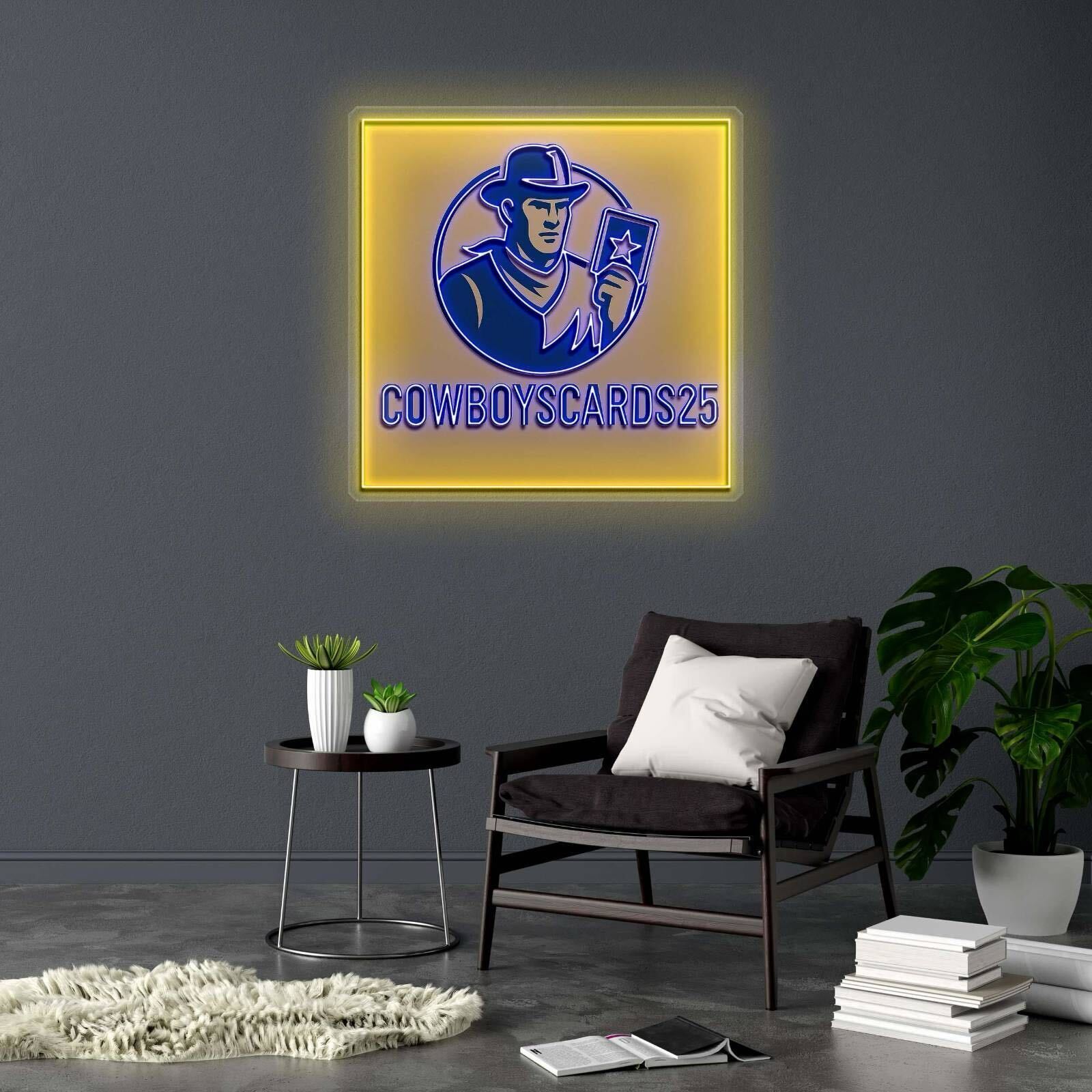 COWBOYSCARDS25 - Premium Neon Artwork