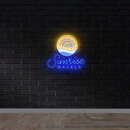 Sunrise Bagels | Circular Version - Premium Neon Artwork