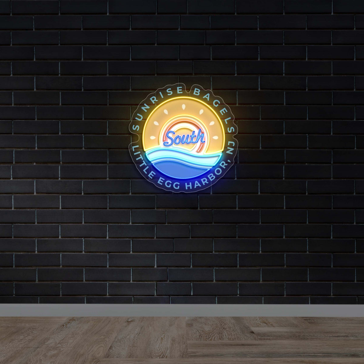Sunrise Bagels | Circular Version - Premium Neon Artwork