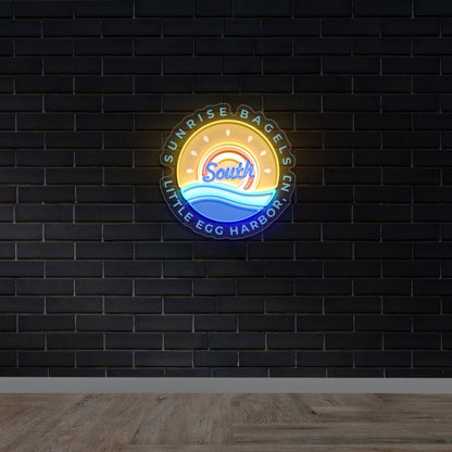 Sunrise Bagels | Circular Version - Premium Neon Artwork