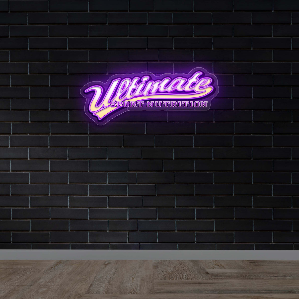 Ultimate Sport Nutrition - Premium Neon Artwork