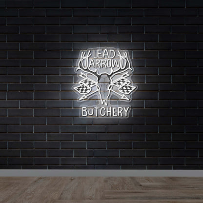Lead Arrow Butchery - Premium Neon Artwork
