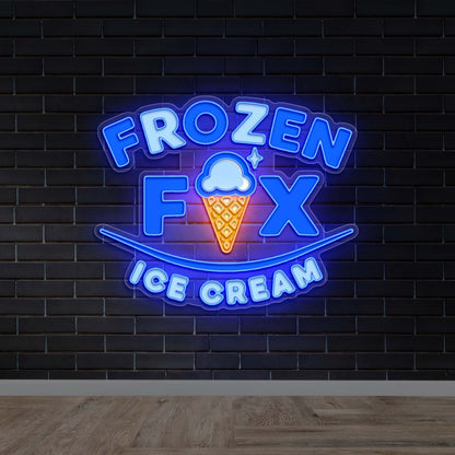 FROZEN FIX ICE CREAM - Premium Neon Artwork