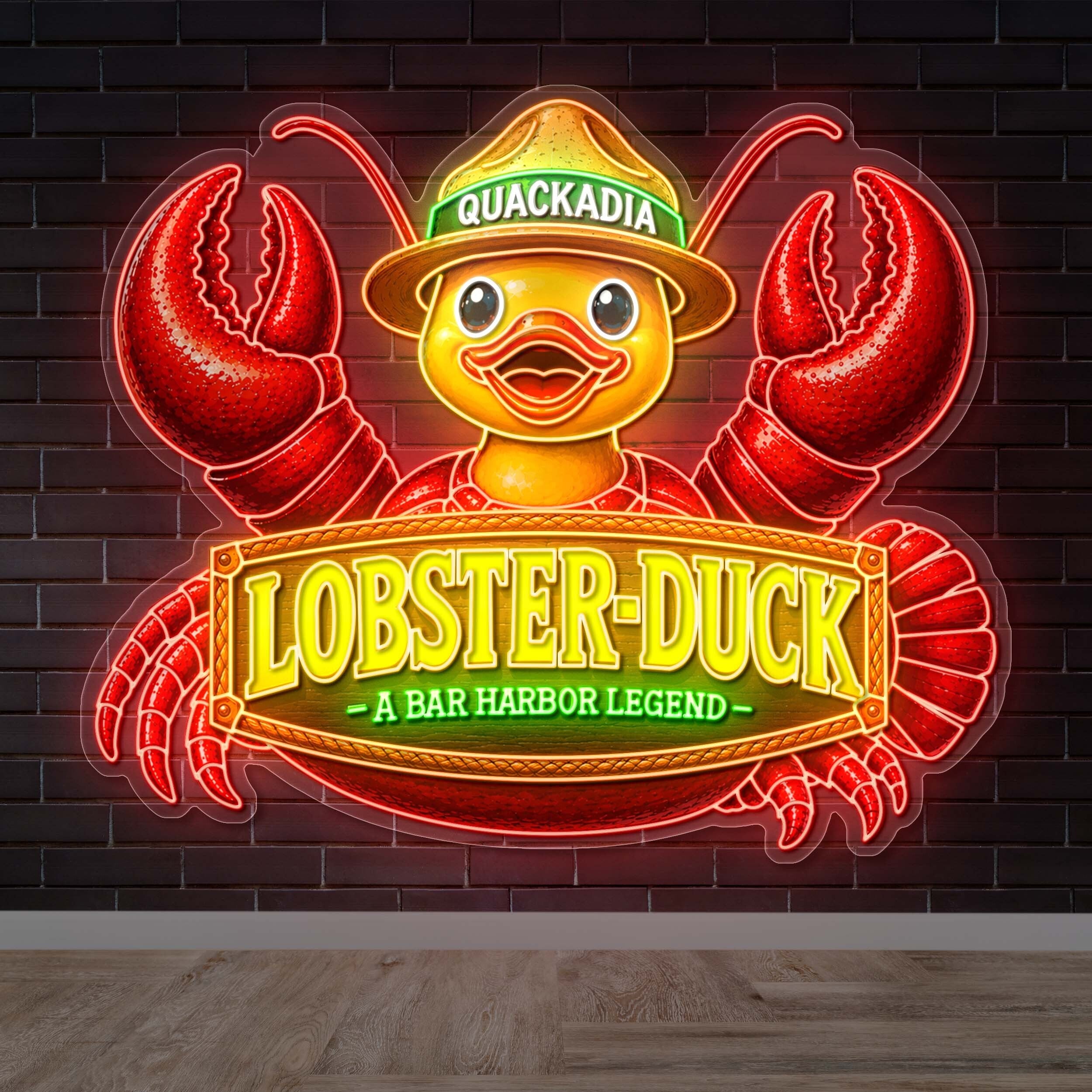 LOBSTER-DUCK | 3rd version - Premium Neon Artwork