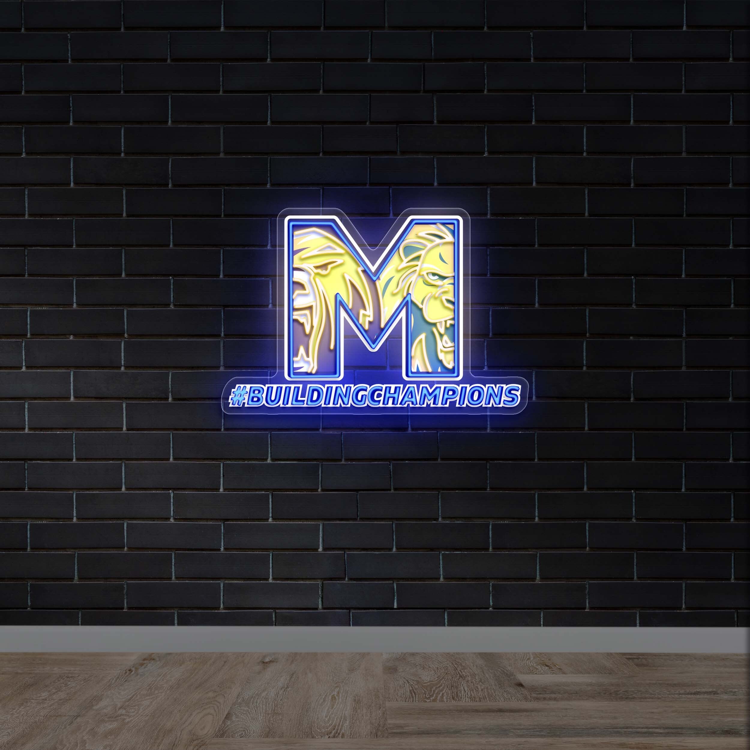 #BUILDINGCHAMPIONS - Premium Neon Artwork