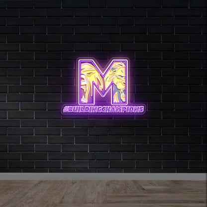 #BUILDINGCHAMPIONS - Premium Neon Artwork