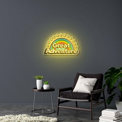 Great Adventure - Premium Neon Artwork