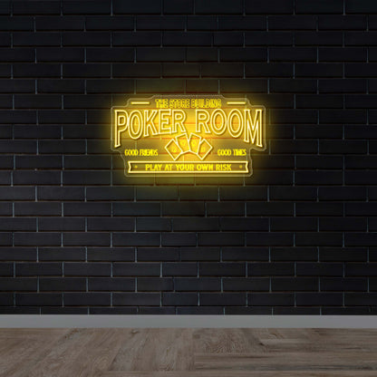 POKER ROOM - Premium Neon Artwork