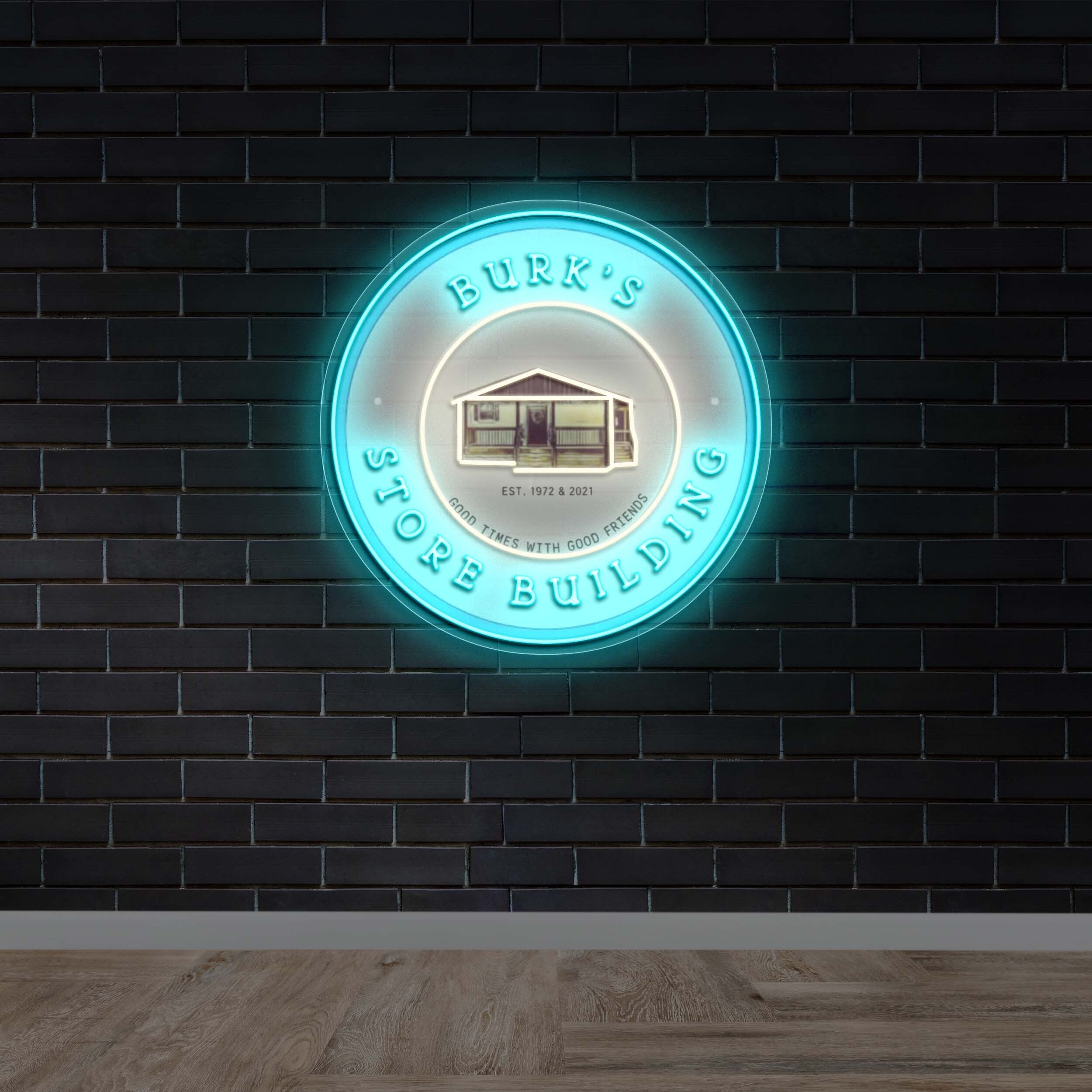 Burk’s Store Building - Premium Neon Artwork