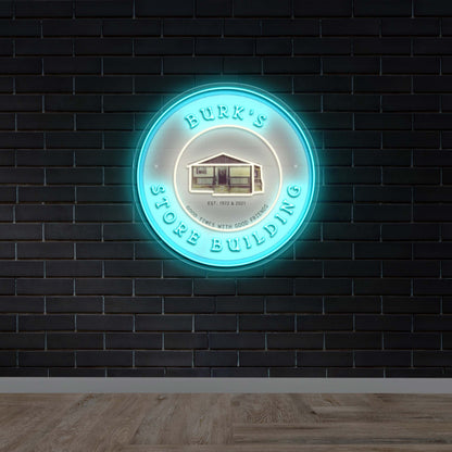 Burk’s Store Building - Premium Neon Artwork