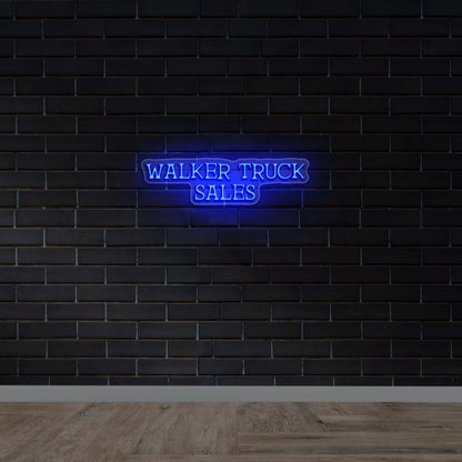 Walker Truck Sales – Premium Neon Artwork