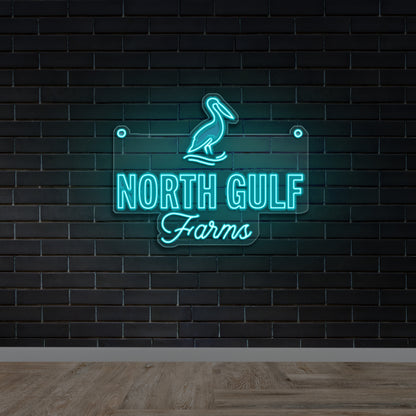 NORTH GULF Farms - Premium Neon Artwork