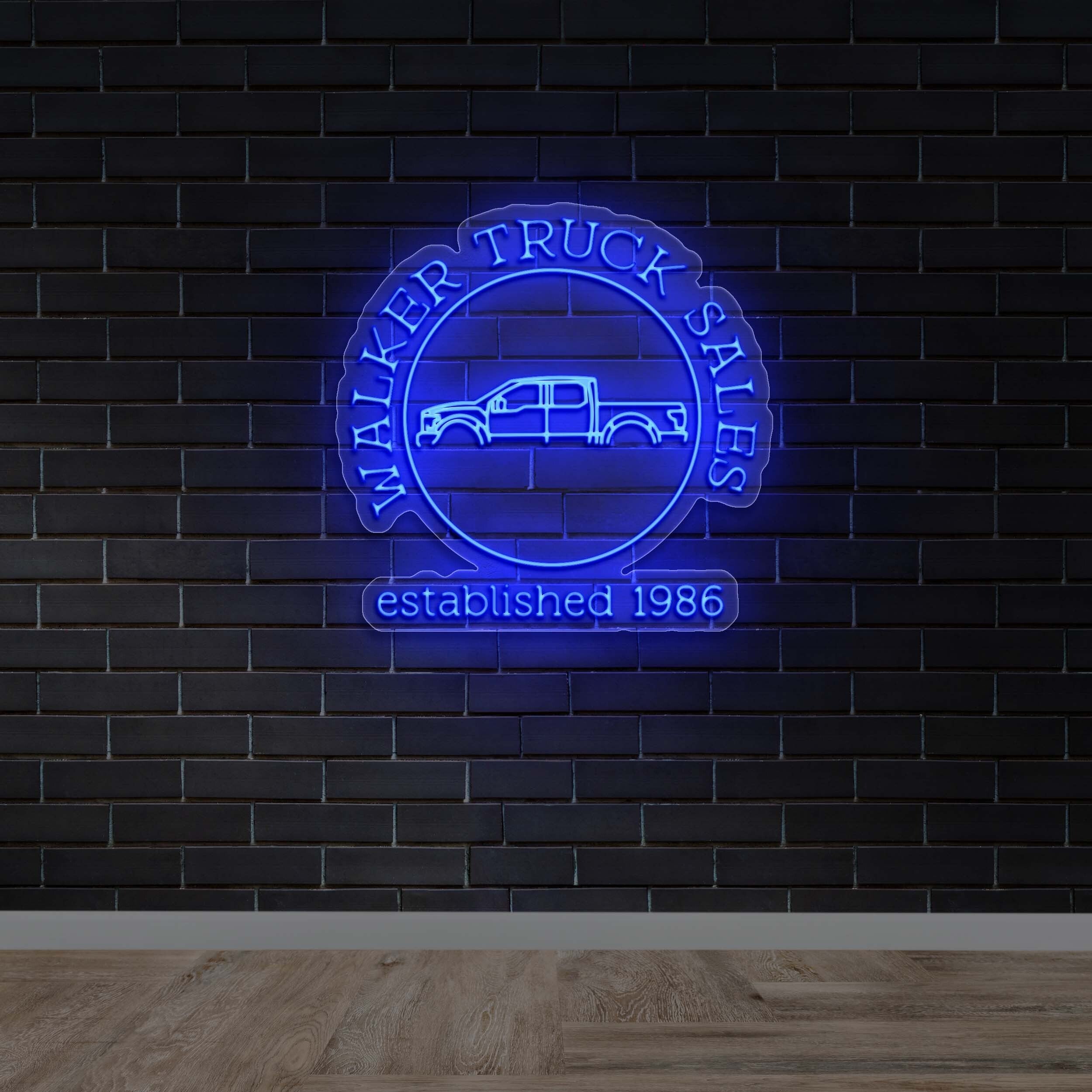 Walker Truck Sales Circle | 2nd Version - Premium Neon Artwork
